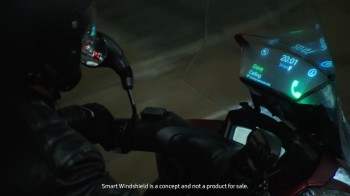 삼성의 스마트 오토바이 똑똑한 바람막이 (1)
